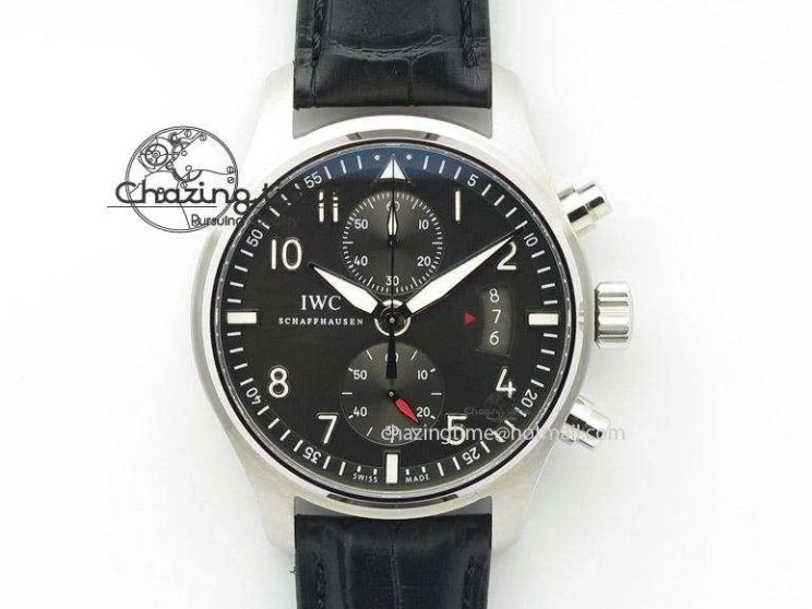 MIROTIME 0825 Fashionable Mark XVIII IW327002 V6F Best Edition White Dial On Black Leather Strap A 7312